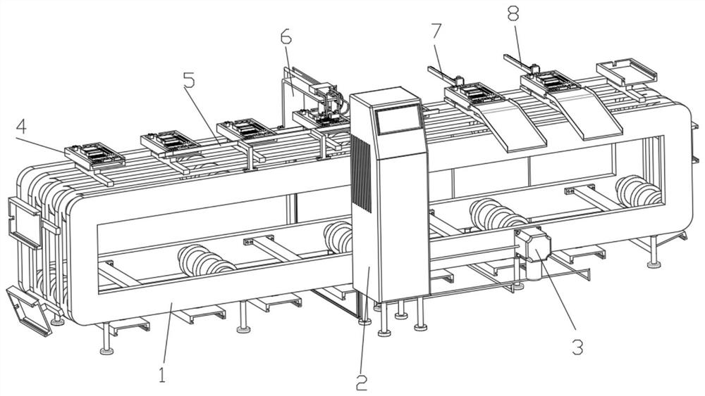 Online intelligent detection equipment for computer mainboard