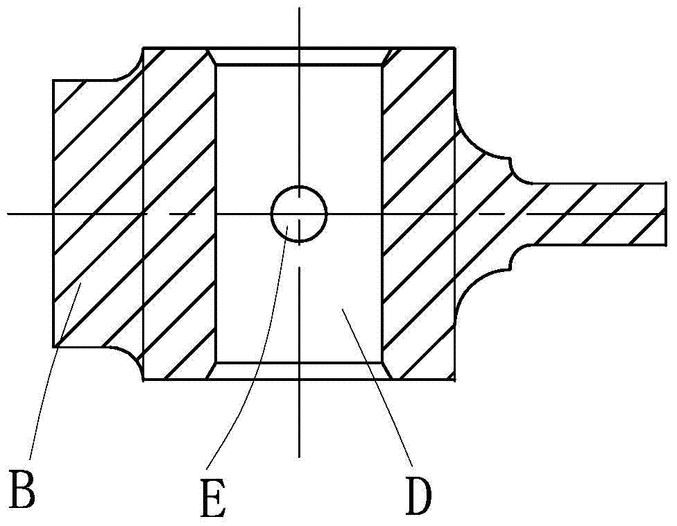 Device for removing burr from inner pin hole of gear shifting oscillating bar