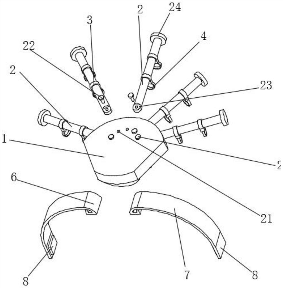 Palm fixing device for hepato-pancreato-biliary surgical department