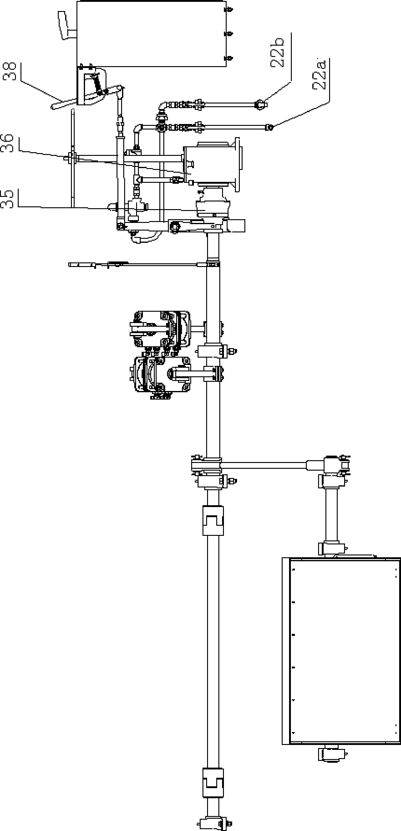 Bottom door opening and closing air control system for railroad hopper car