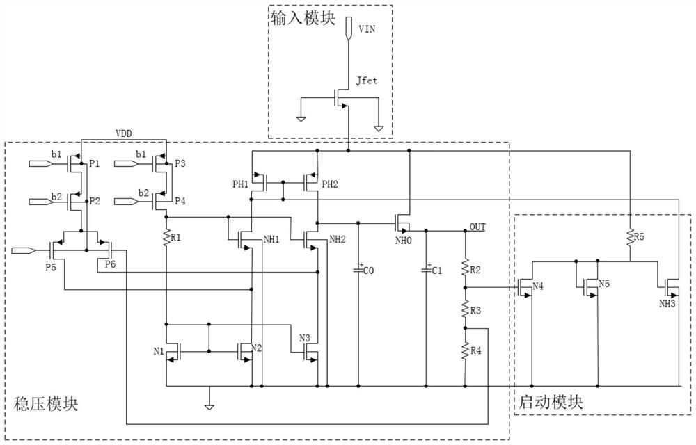 High-voltage-resistant voltage-stabilizing integrated circuit