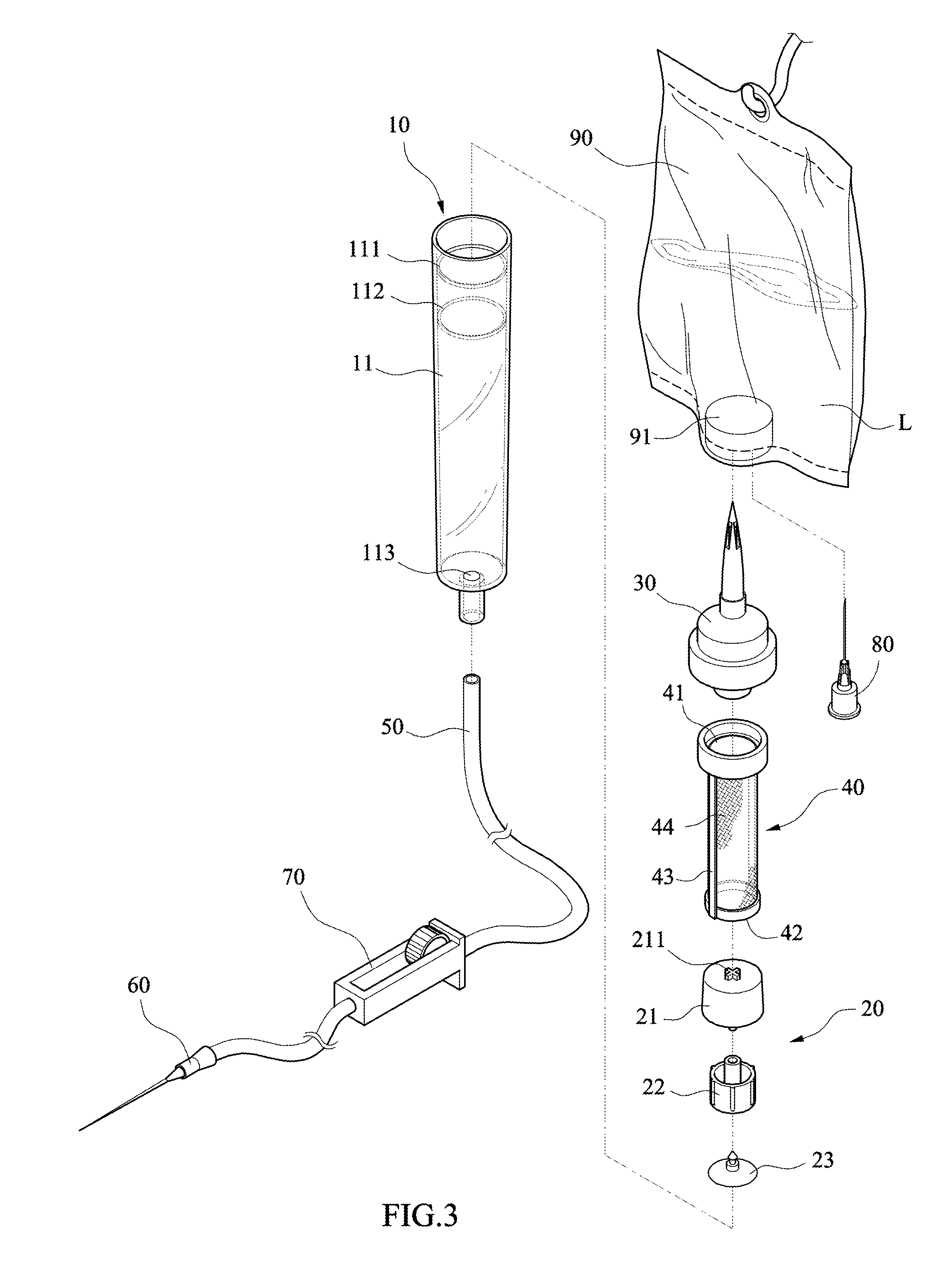 Disposable blood transfusion device