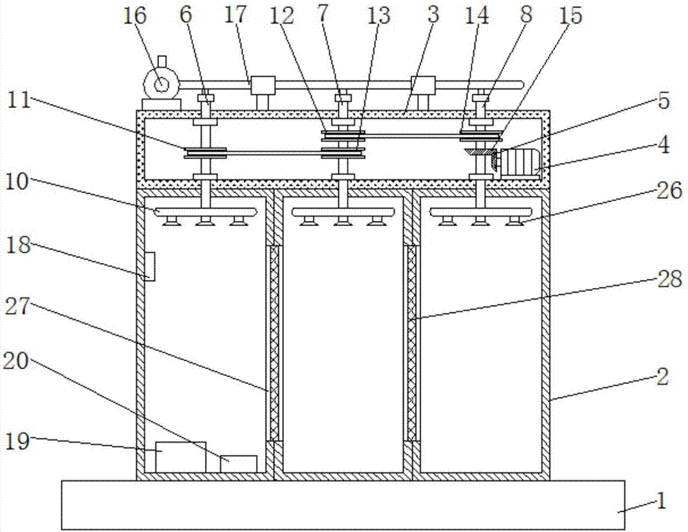 Heat dissipation device for high and low voltage switch cabinet