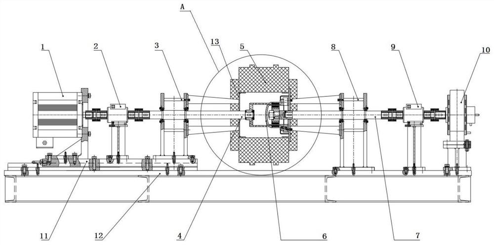 Magnetic coupling performance testing device
