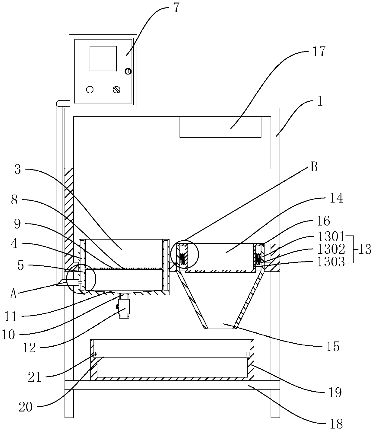 Turning piece cleaning equipment