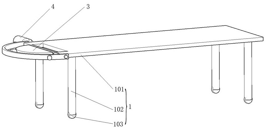 Flip type neck tumor radiotherapy device