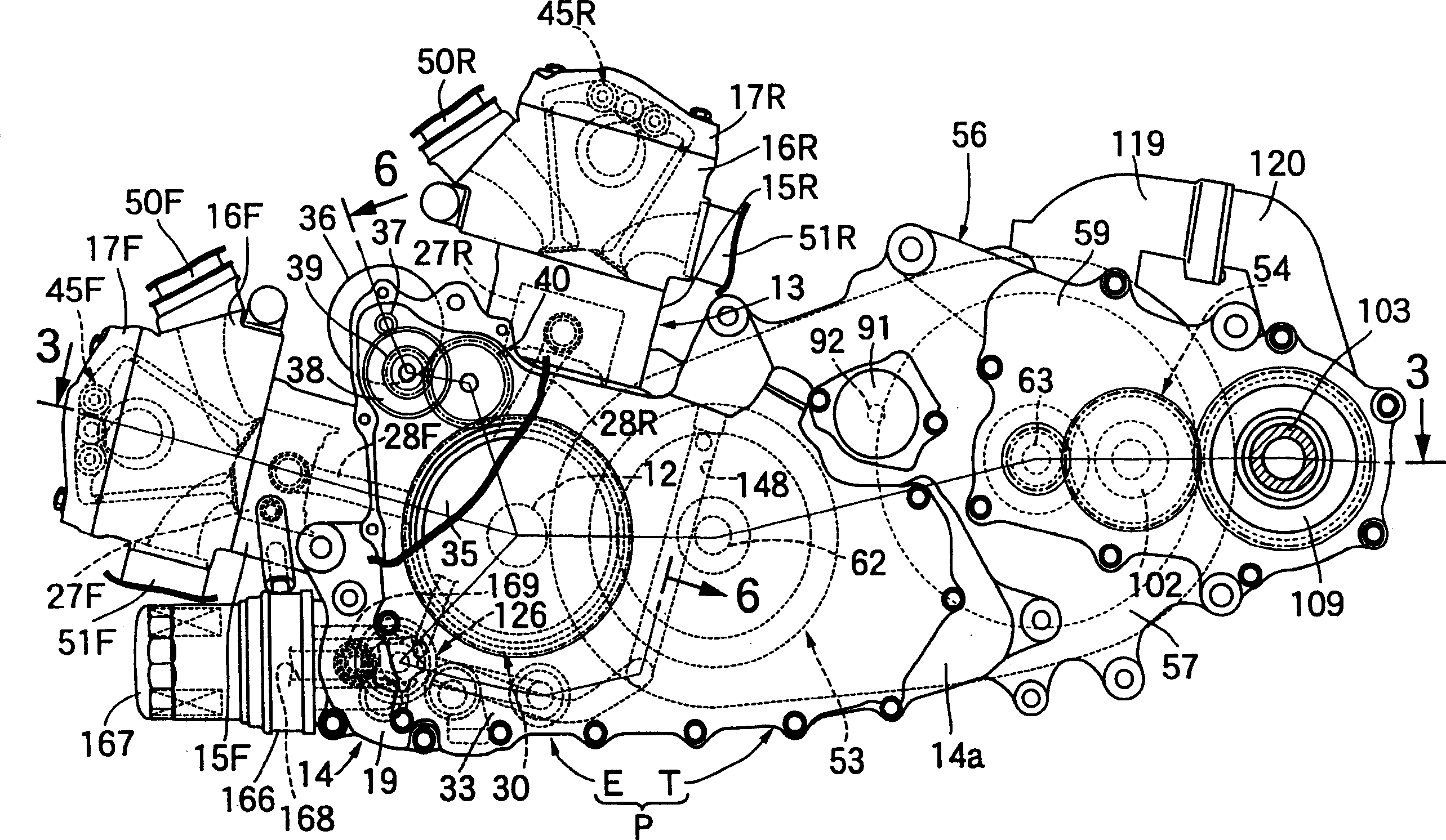 Power apparatus for automatic two-wheeled vehicle and tricycle