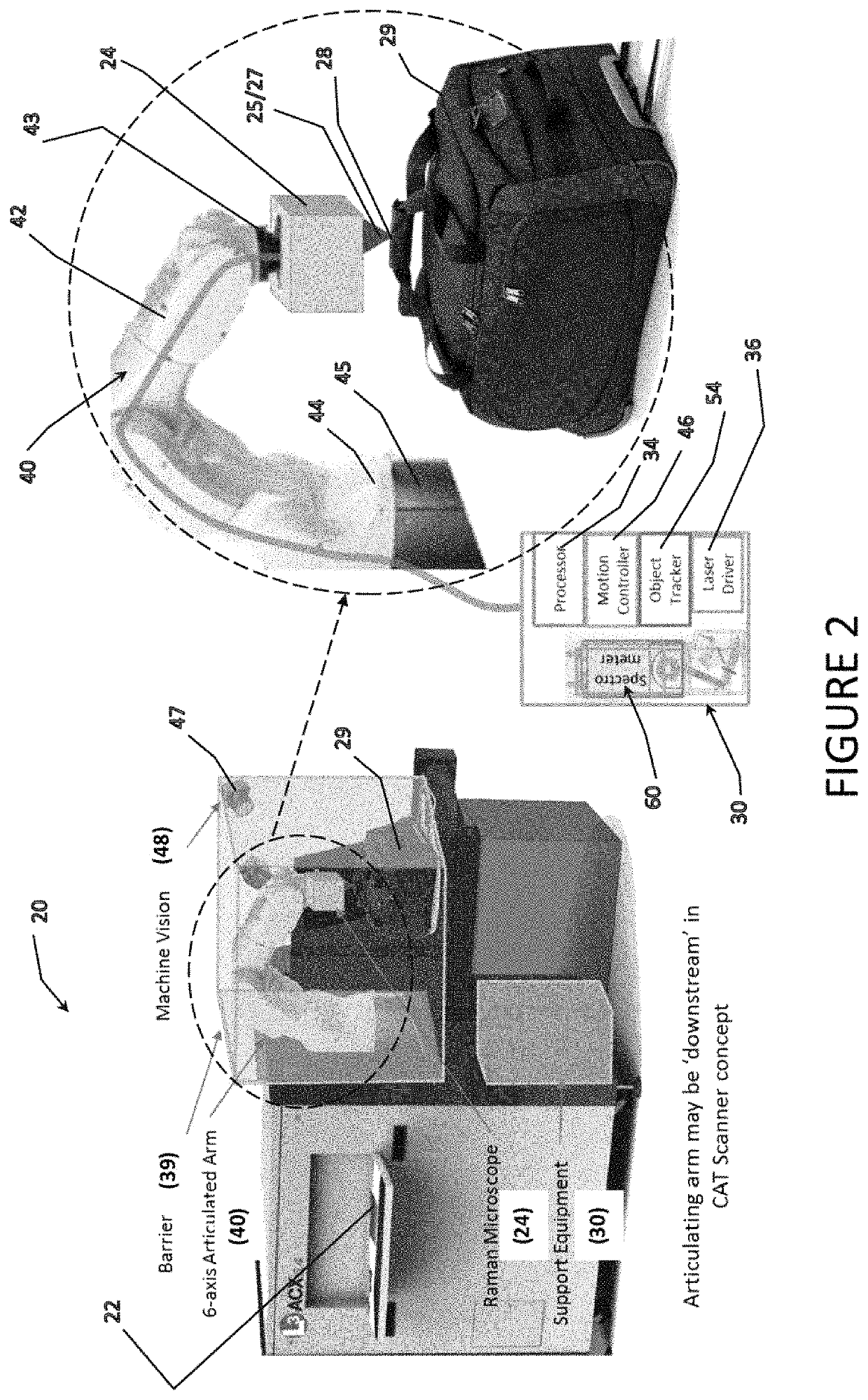 UV Raman microscope analysis system