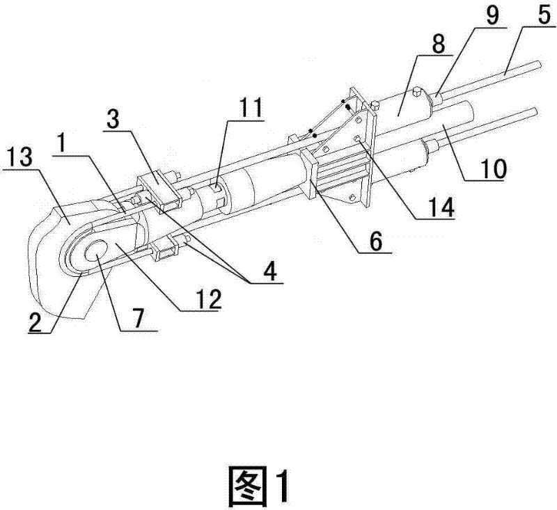 U-shaped tool device for prestressed steel structure tensioning construction and construction method