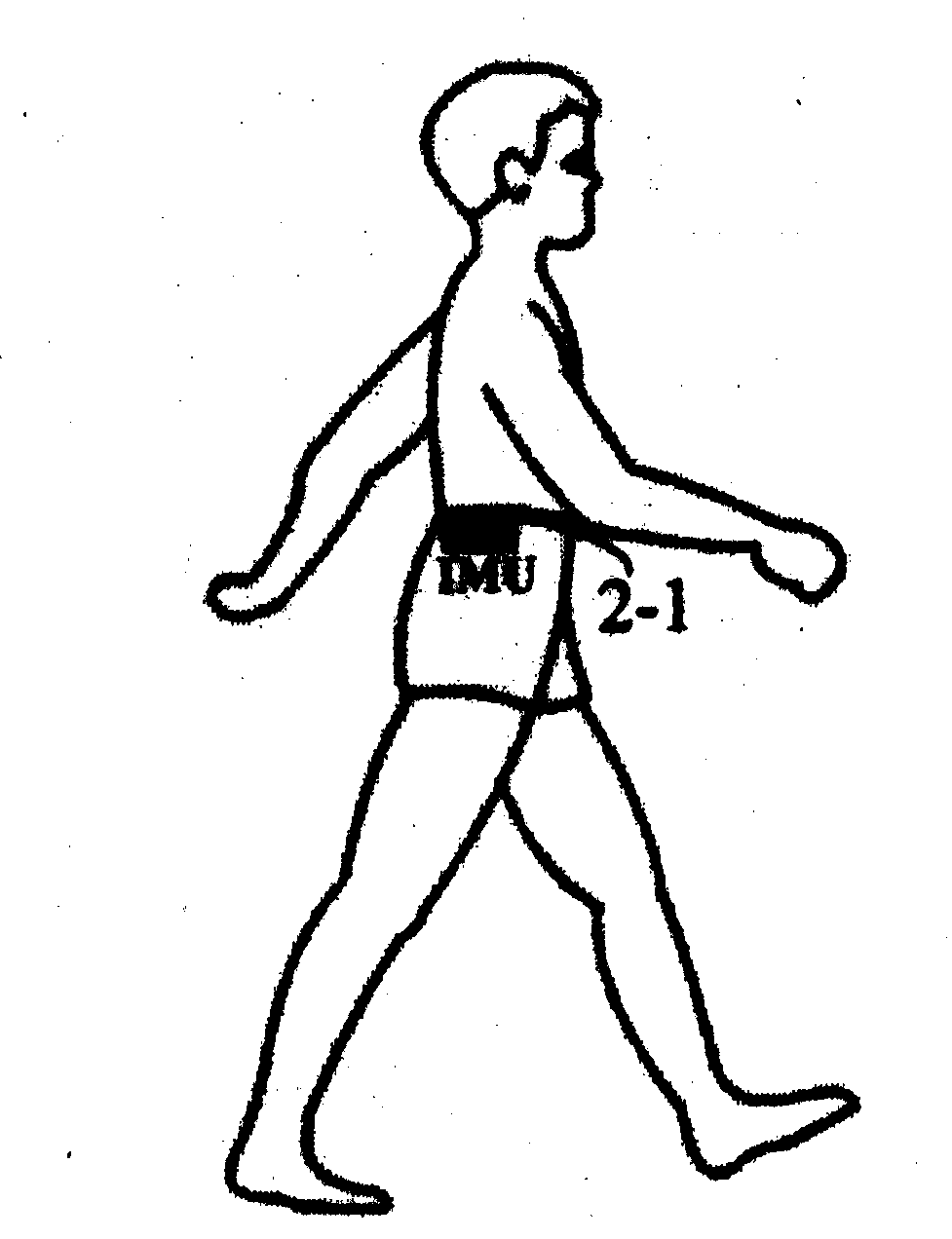 Wearable human body gait detection self-localization method