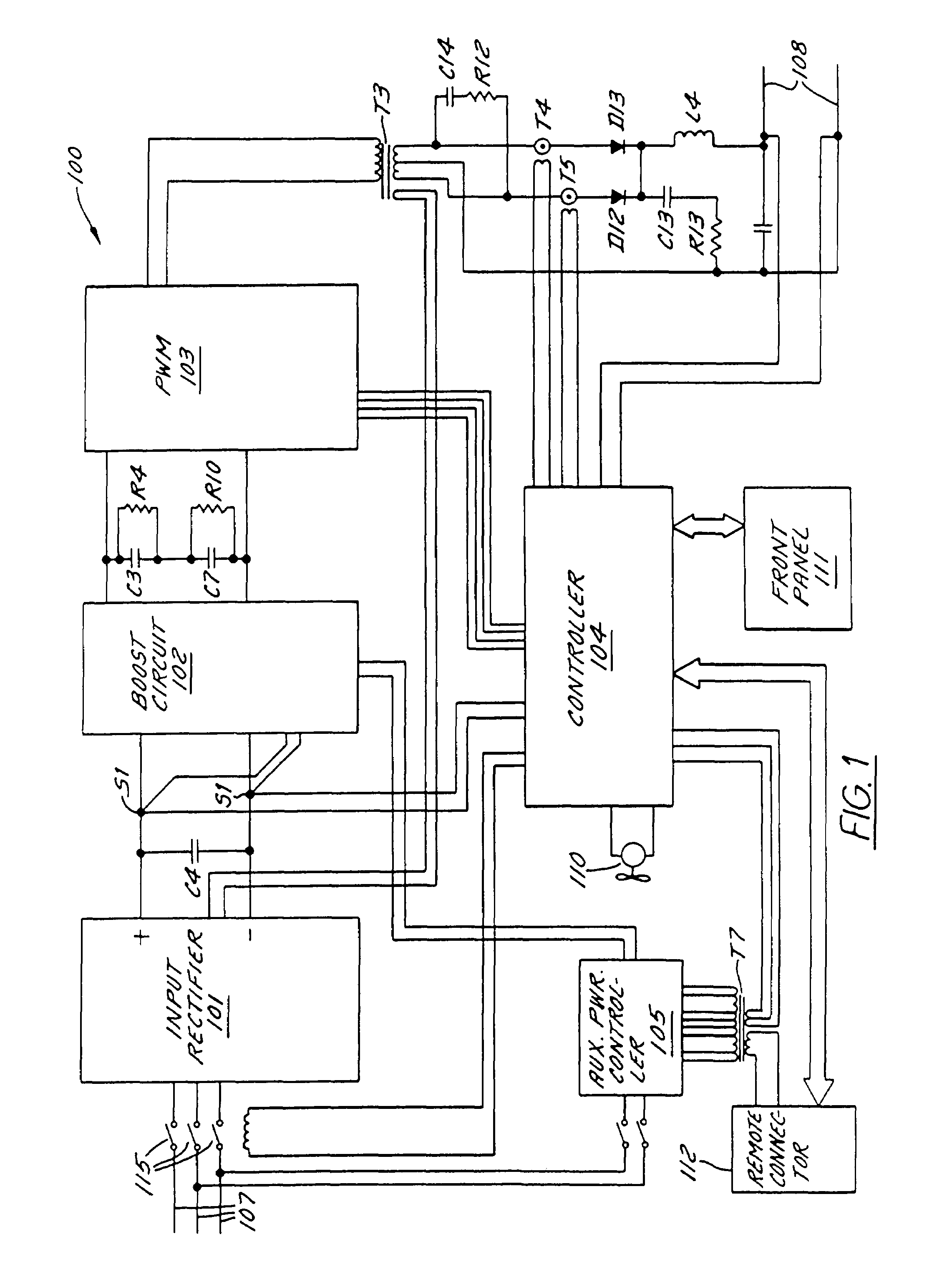 Method and apparatus for receiving a universal input voltage in a welding power source