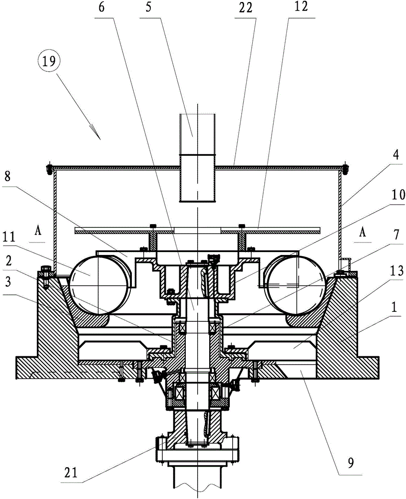 External-circulating ball roller way-type mill