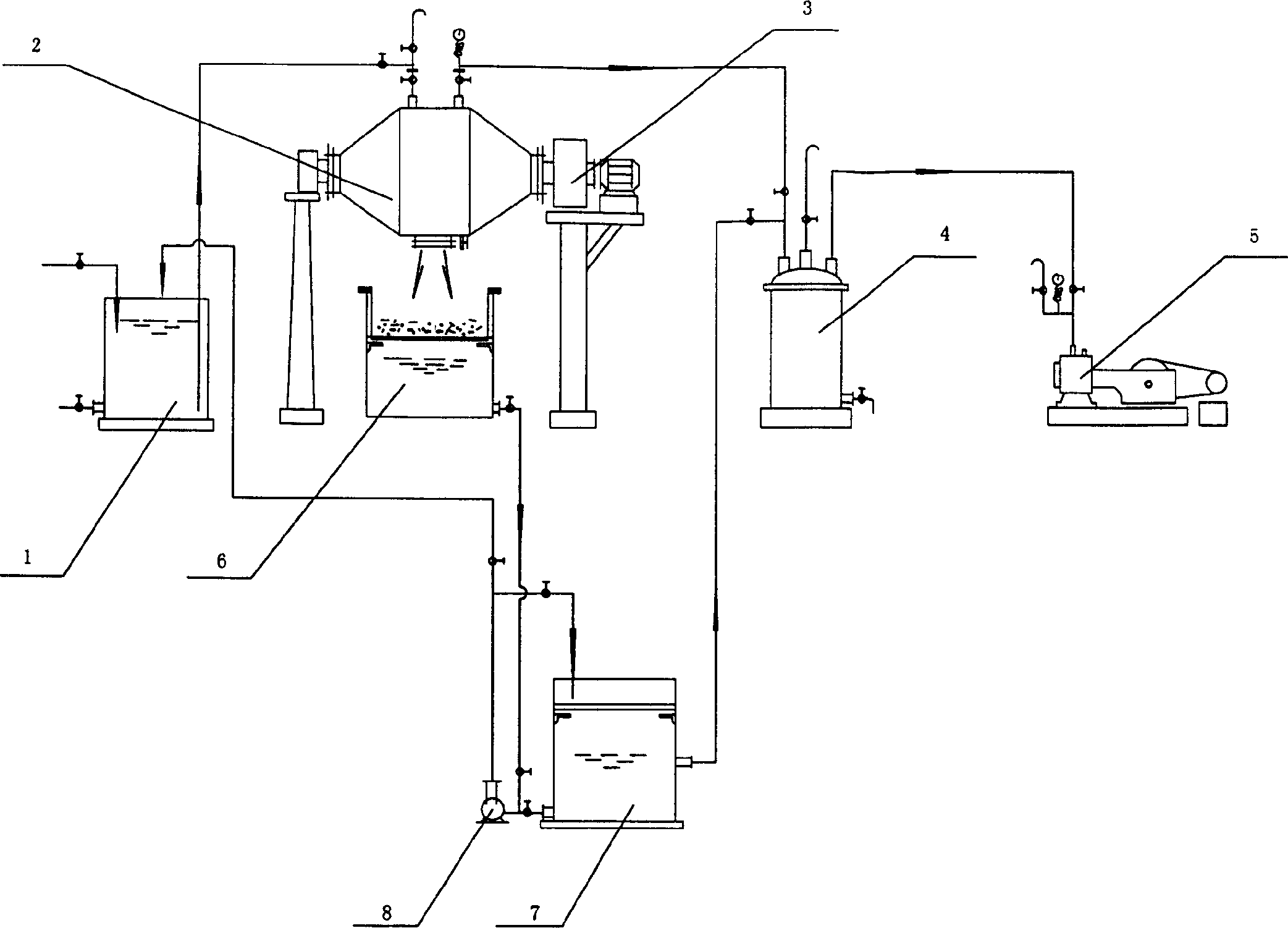 Composite catalyst for catalytic and oxidized treatment of three-phase waste water