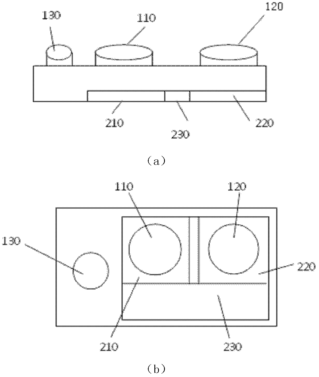 Three-dimensional measurement chip and system based on double-array image sensor