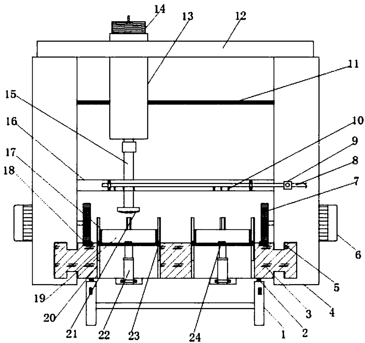 Pigment disc cleaning device for art design with good cleaning effect