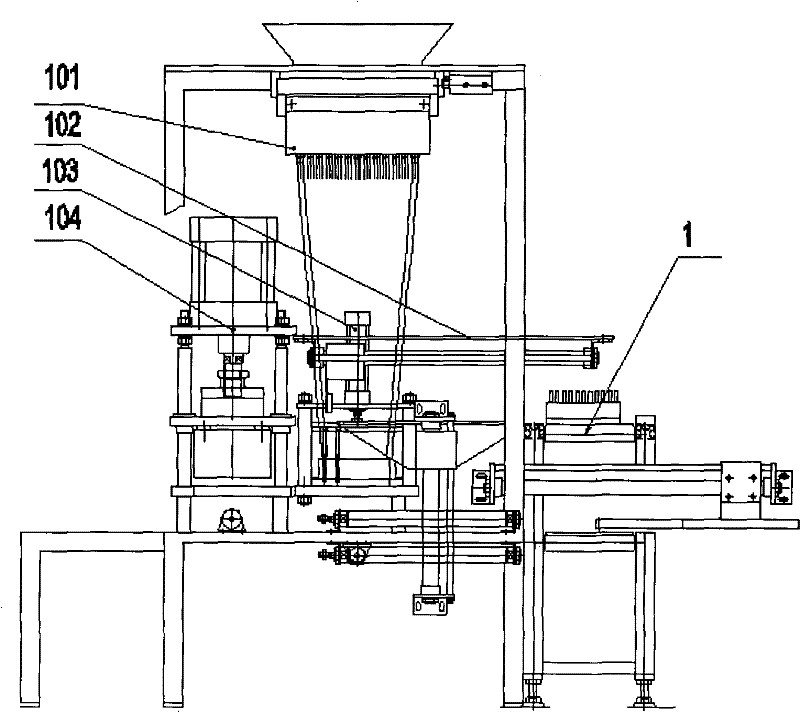 Production line for automatically assembling basal detonator