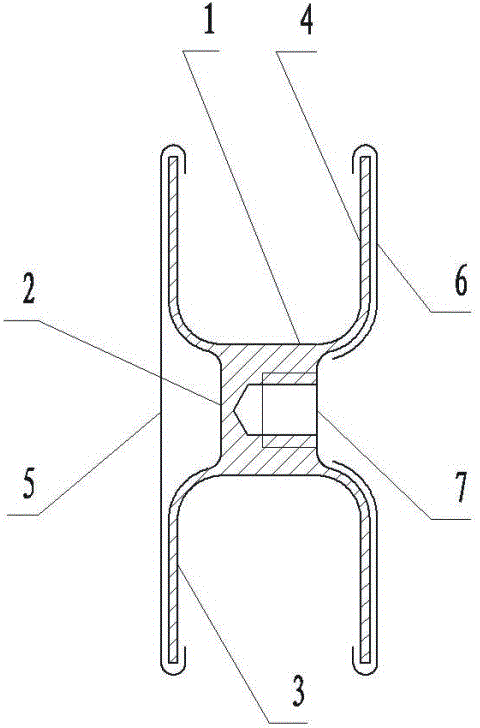 Bilateral single-layer umbrella type plugging device