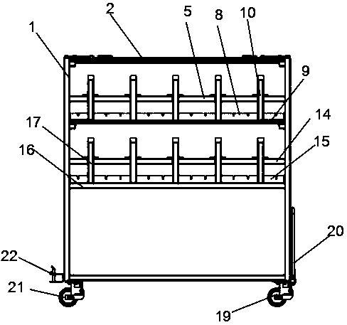Appliance for turnover of automobile auxiliary instrument board assemblies