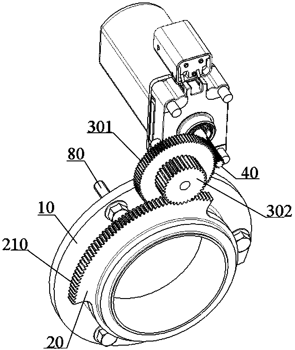 Power clutch system and executing mechanism