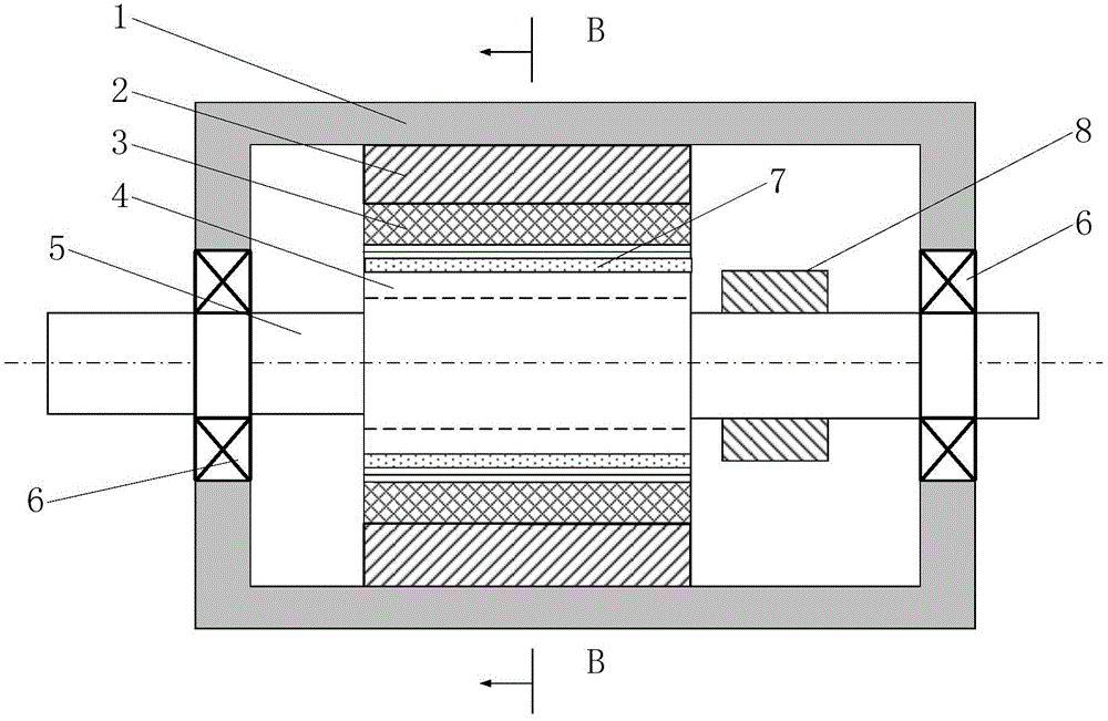 DC motor capable of reducing groove frequency radial electromagnetic excitation force