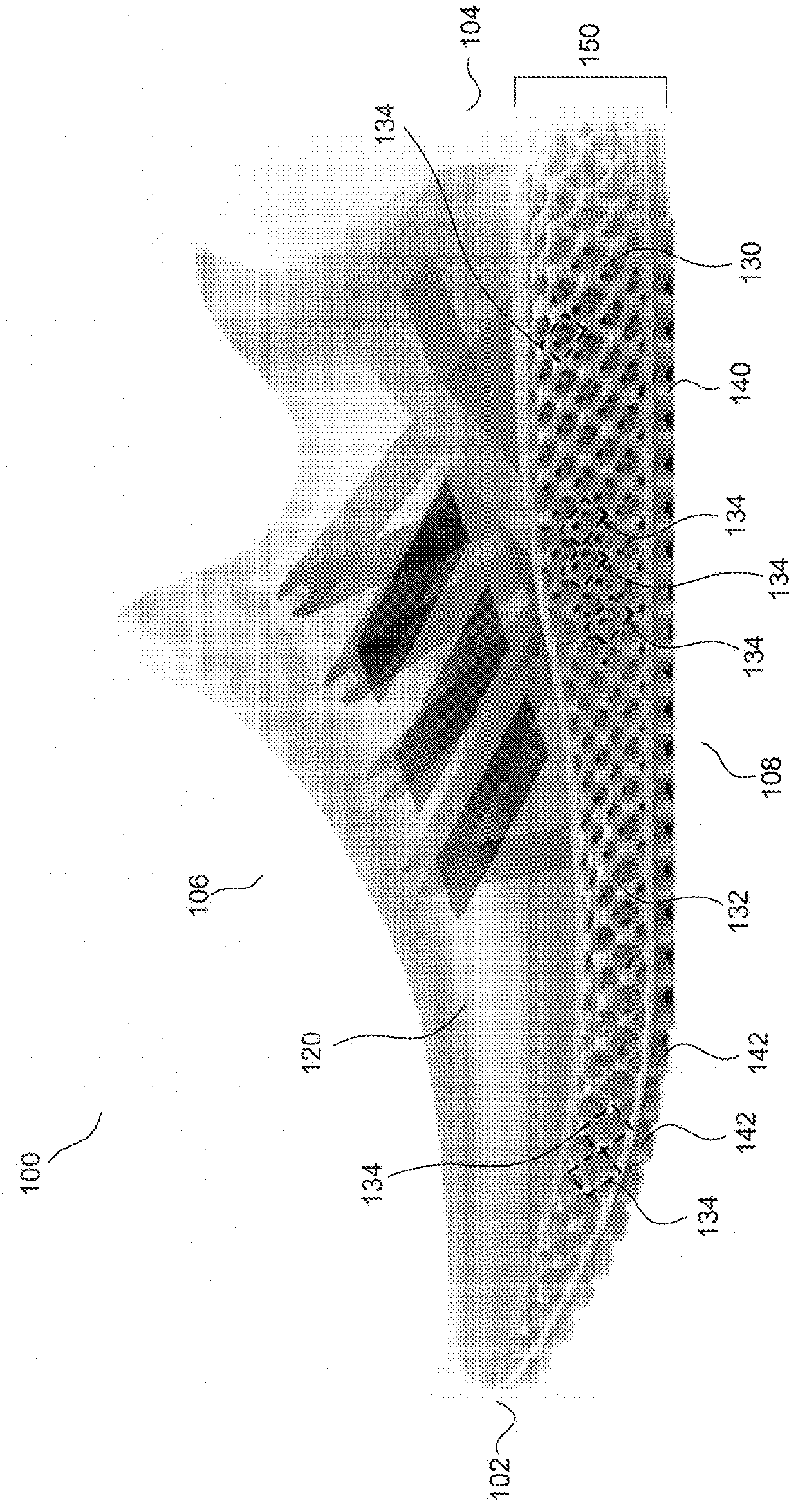Footwear midsole with warped lattice structure and method of making the same
