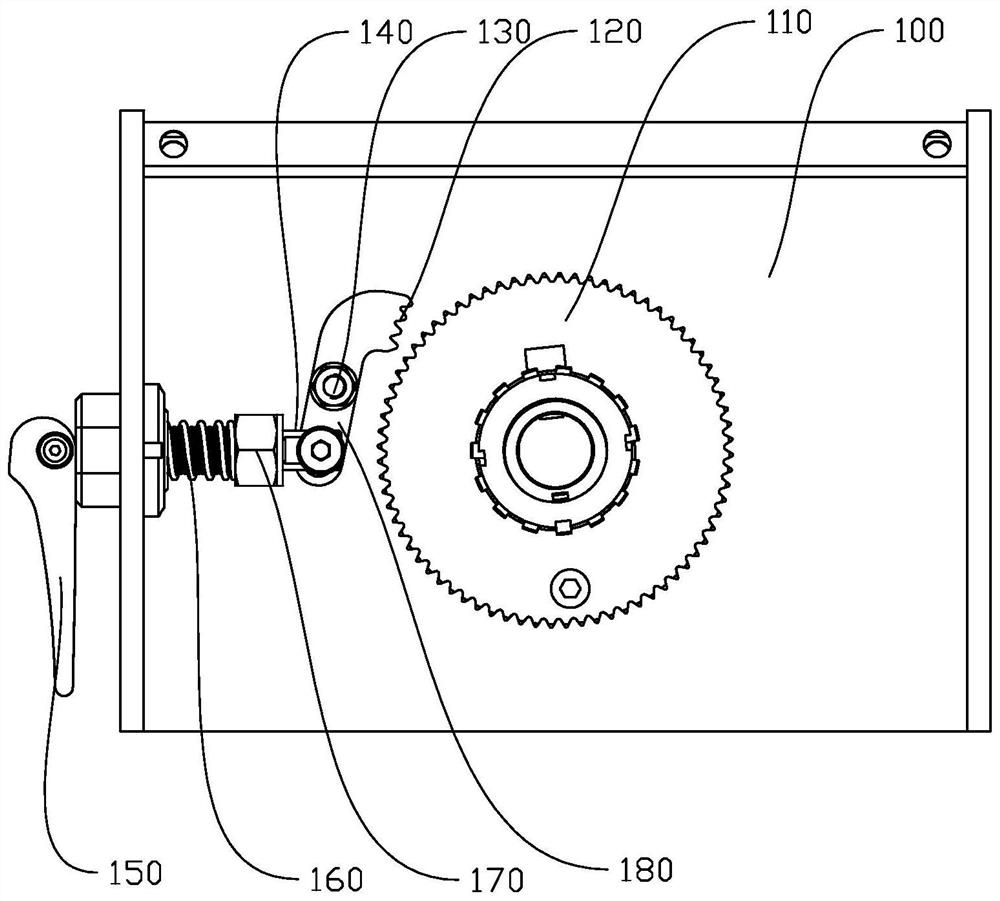 Cam connecting rod type fluted disc locking mechanism and bed chair comprising same