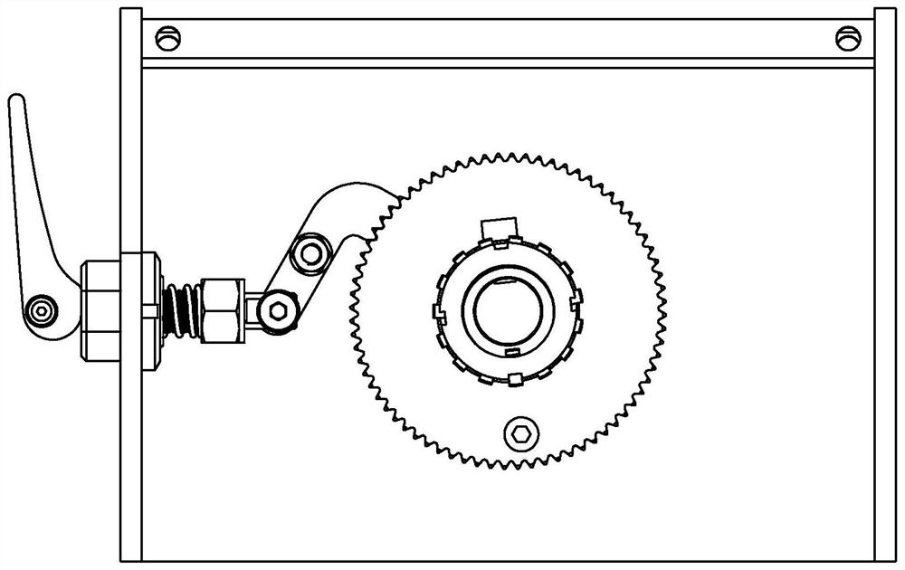 Cam connecting rod type fluted disc locking mechanism and bed chair comprising same