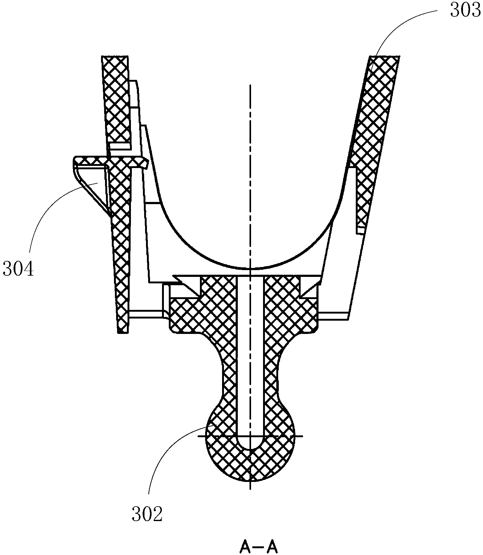 Head lamp fixing device and helmet with head lamp fixing device