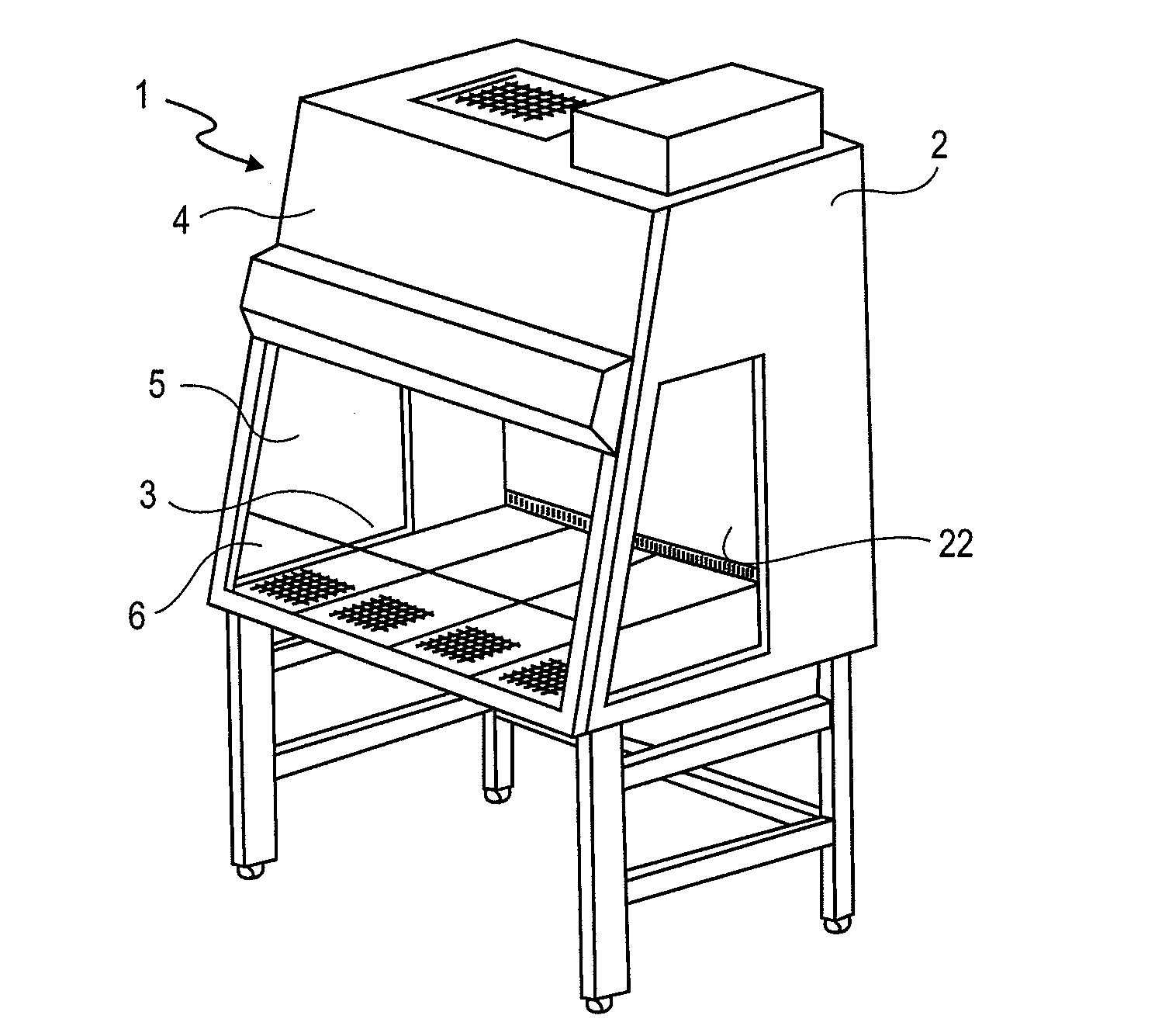 Safety workbench and method for the calibration thereof