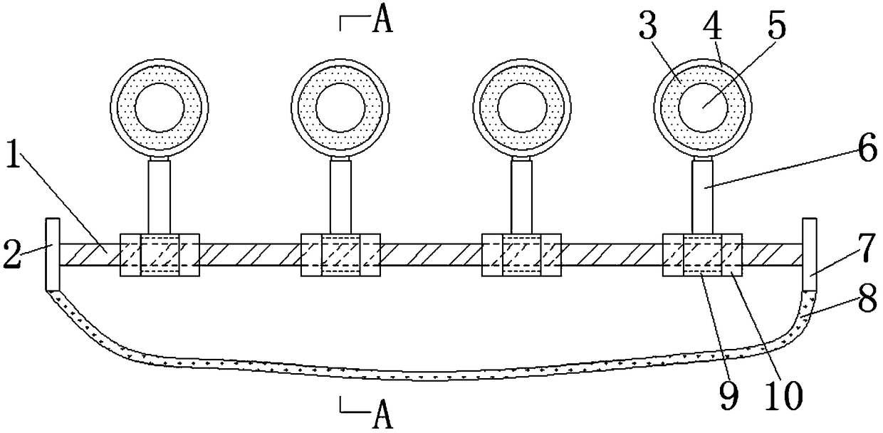 Finger expanding device for guitar teaching