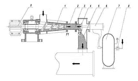 Continuous cooking anti-reverse spraying device