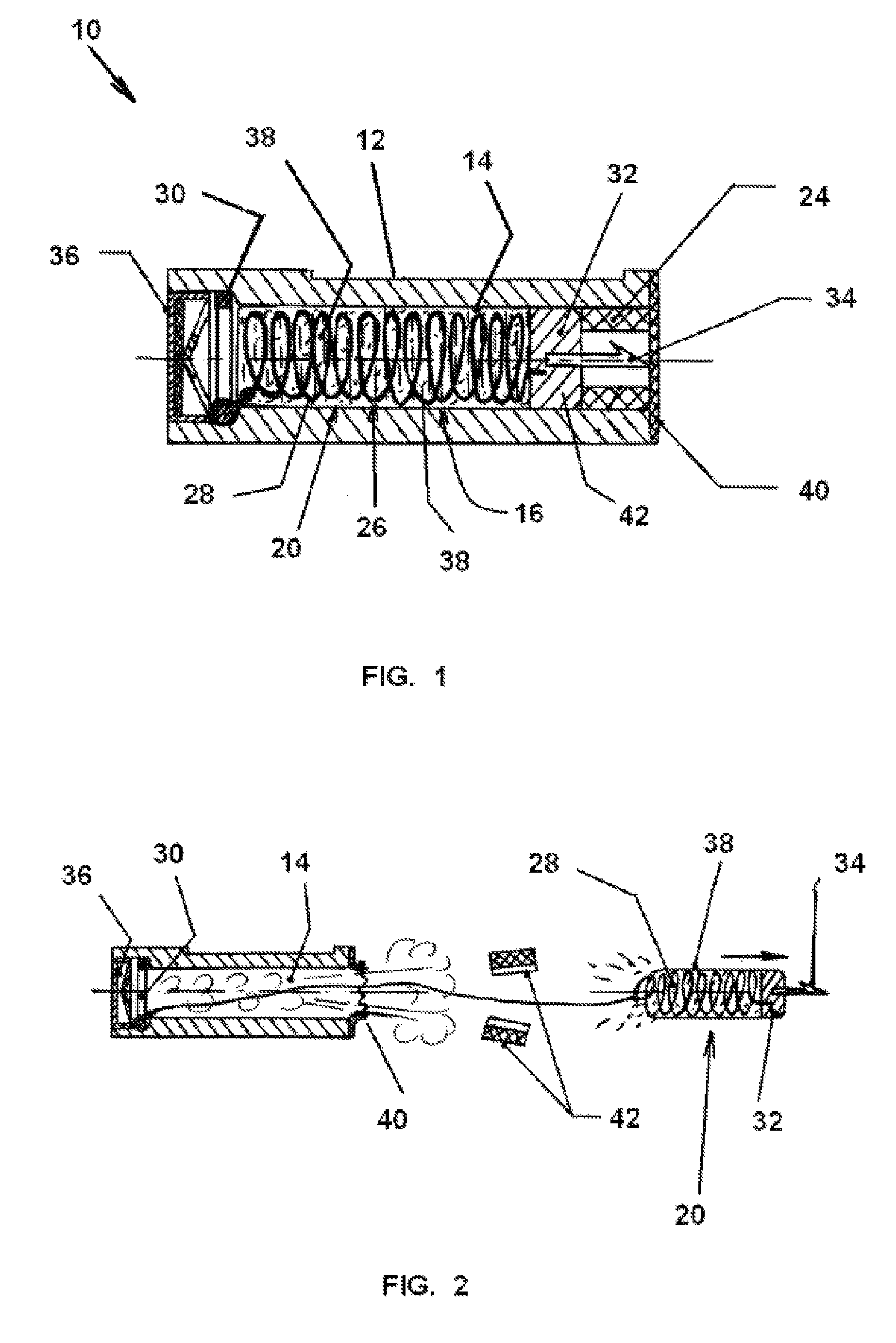 Cartridge for remote electroshock weapon