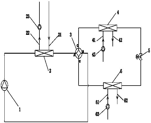 Air conditioning system capable of achieving partial or total heat recovery