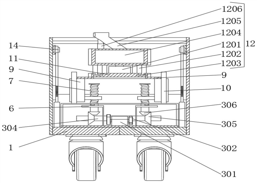 Intelligent disinfection device for medical ward