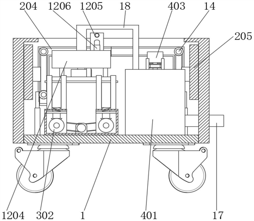 Intelligent disinfection device for medical ward