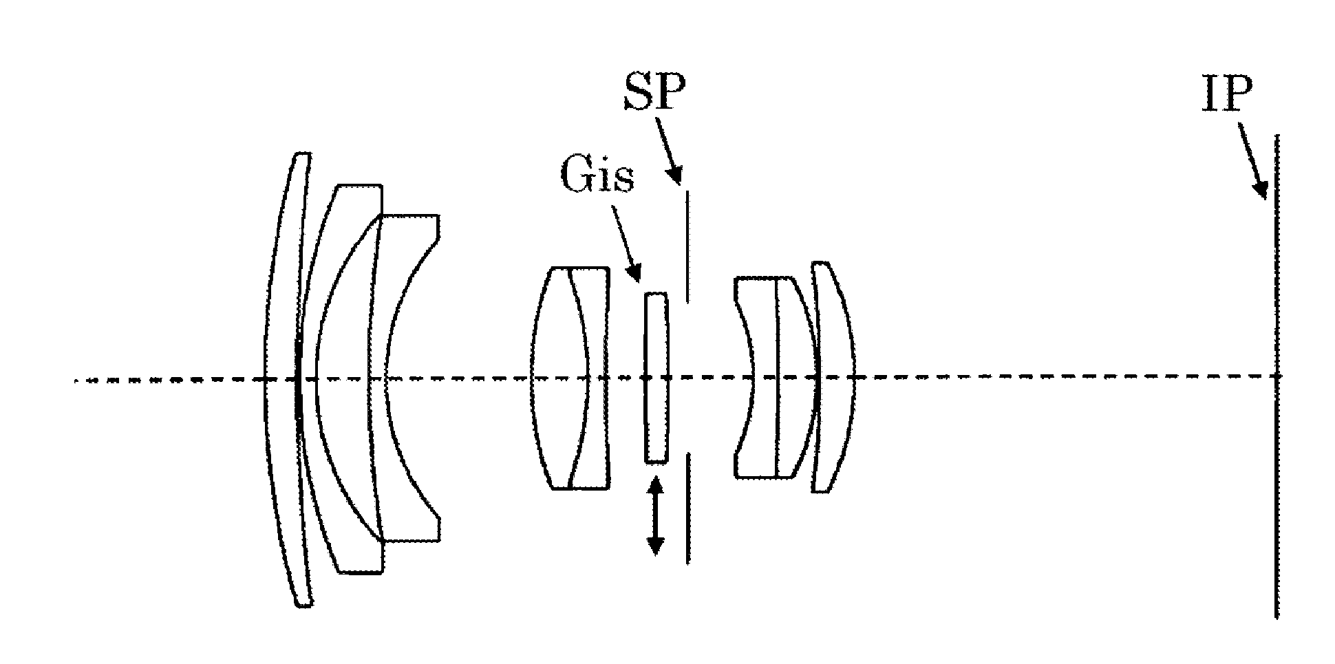 Fixed focal length lens having image stabilization function