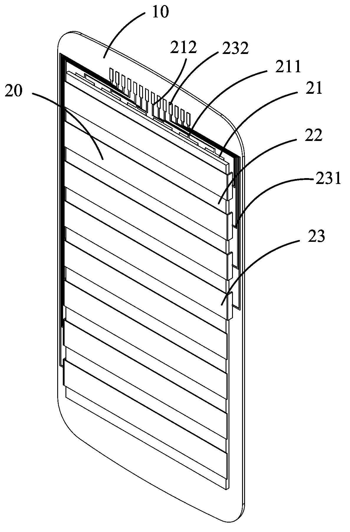 Capacitive touch screen and preparation method thereof
