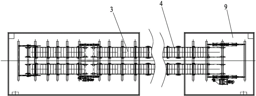 Integrated type plate chain mechanism