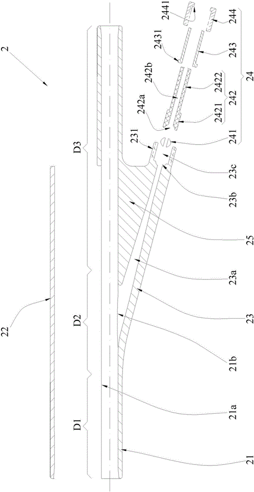 Optical unit direct leading-down structure of OPPC (Optical Phase Conductor) and construction method of optical unit direct leading-down structure