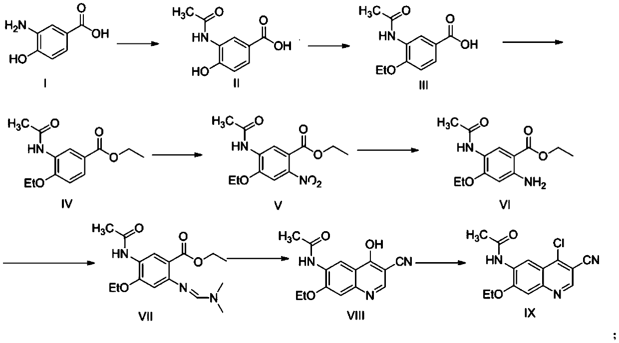 A kind of preparation method of neratinib intermediate