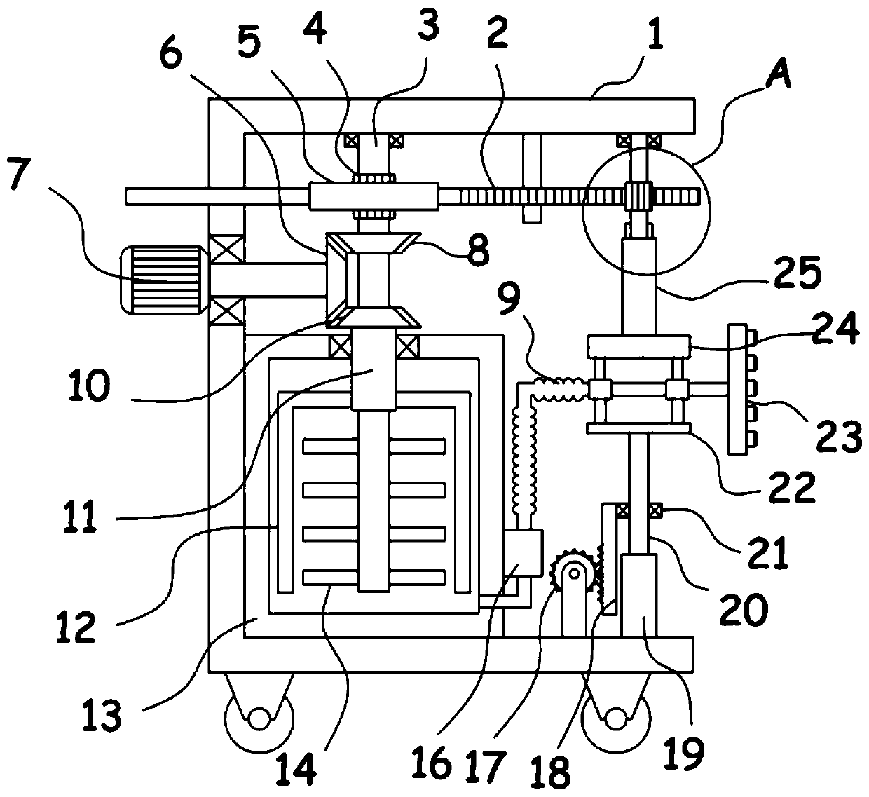 Irrigation device for agricultural planting
