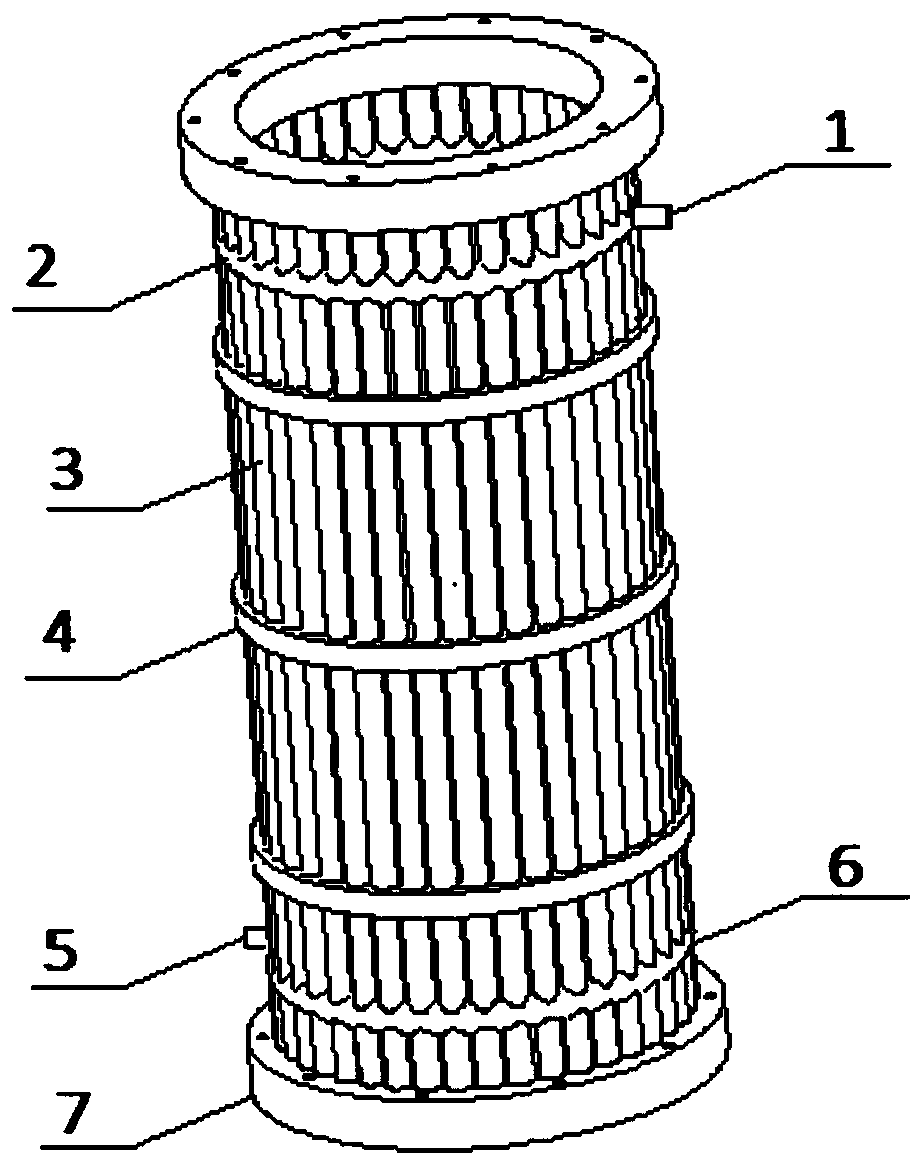 A rotary kiln tertiary air duct waste heat recovery device