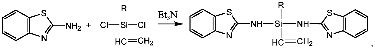 A kind of preparation method of silicon-containing thiazole dopo type flame retardant