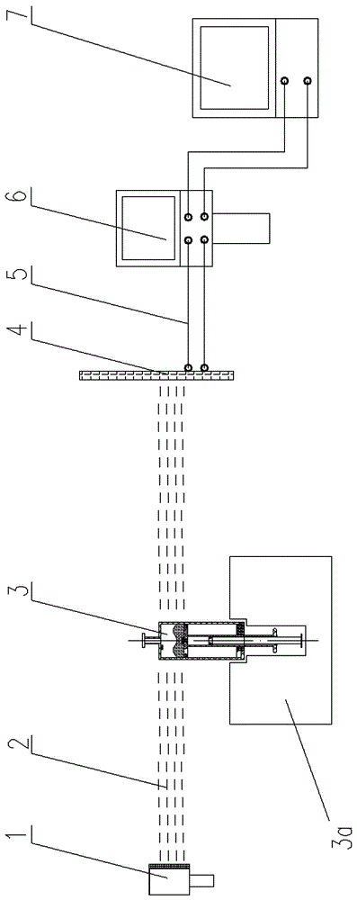 A detection device for dioxin content in food