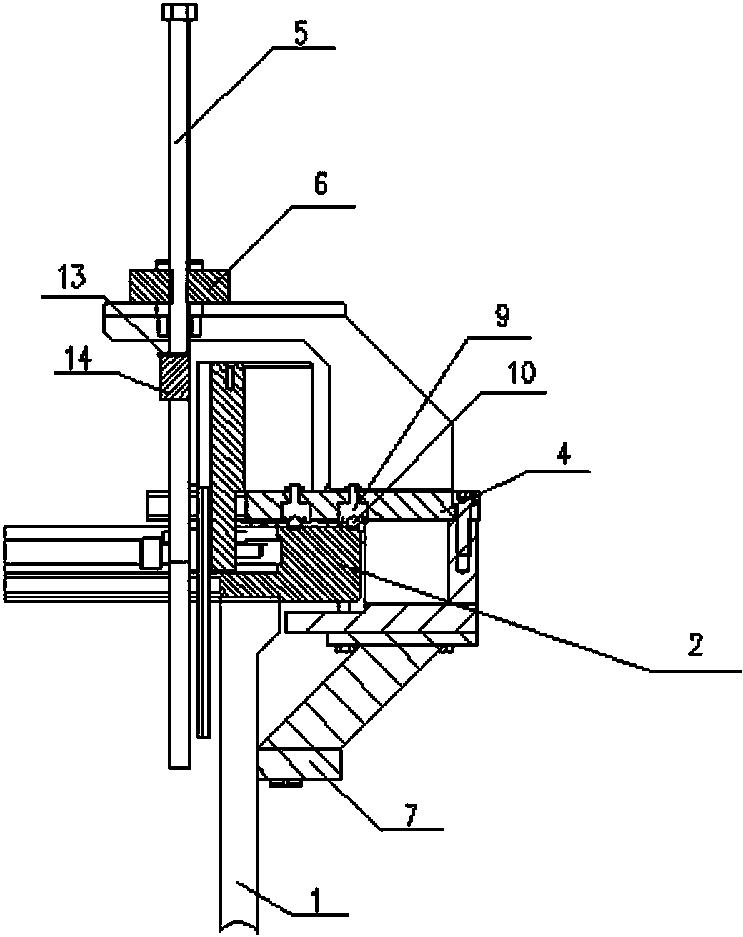 Magnetic pole assembling tool of external rotor motor