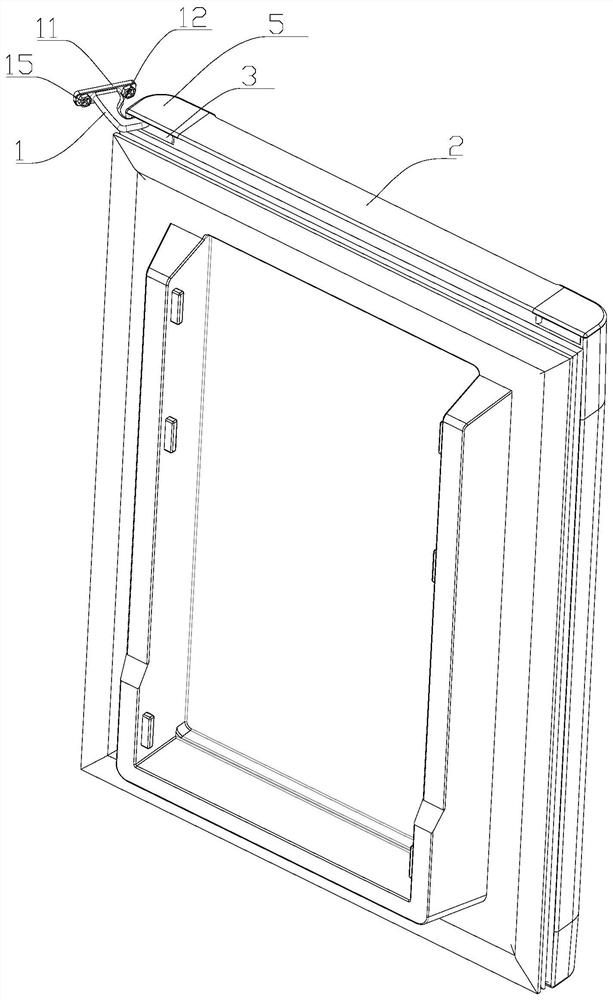 Built-in hinge structure of refrigerator