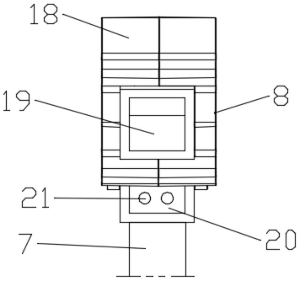 A stripping device for power cables