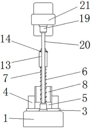 Auxiliary righted-angle bending device for metal plate