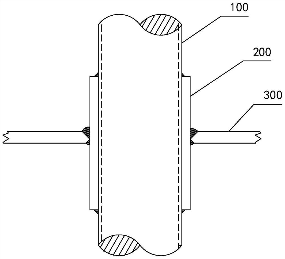 Installation method capable of reinforcing pipe through structural protection ring and reinforced pipe assembly