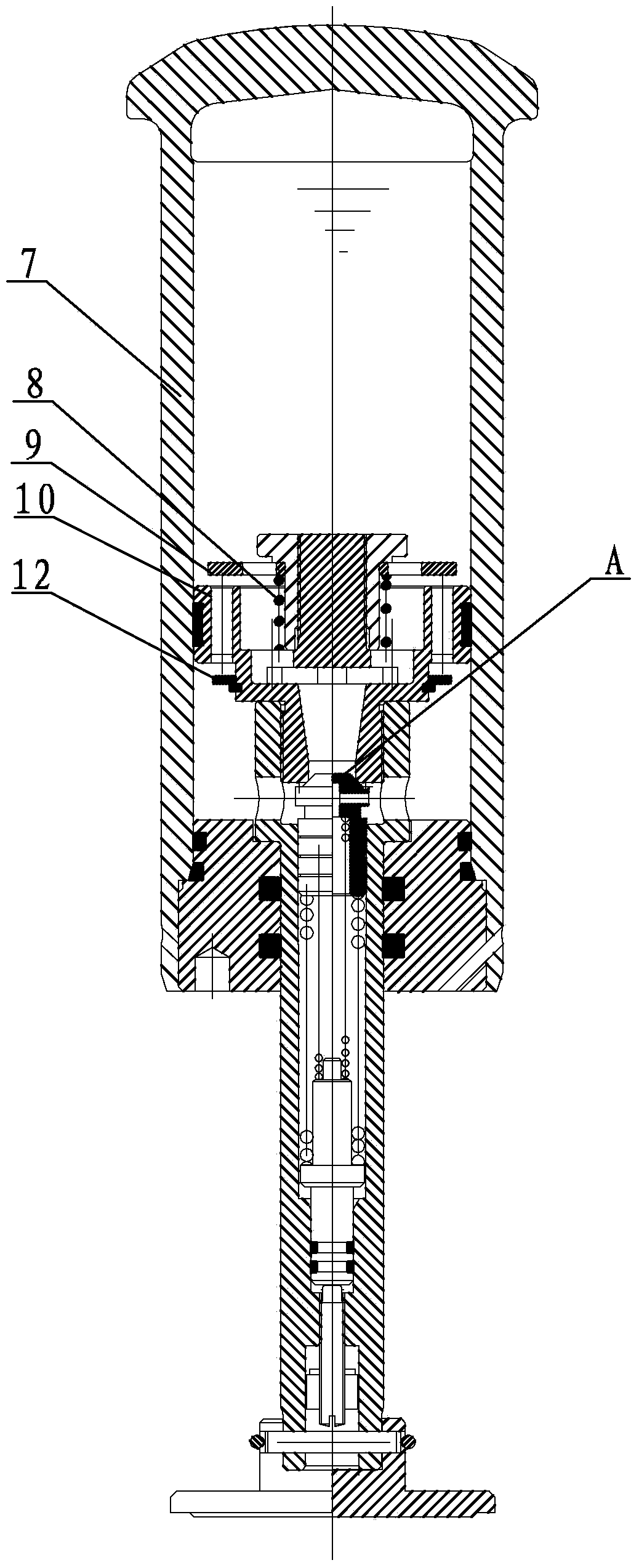 Flow guiding platform conical valve for retarder